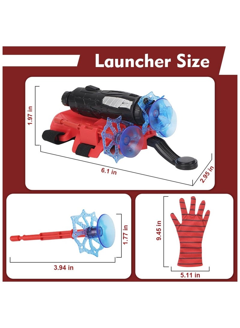 2 Set Spider Web Shooter, Superheroes Wrist Launcher Toy, Funny Children Educational Toys, Spider Gloves Man Cosplay Gift for Kids - Image 5