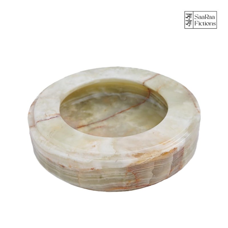 SAARAA FICTIONS White Onyx Ashtray - Image 2