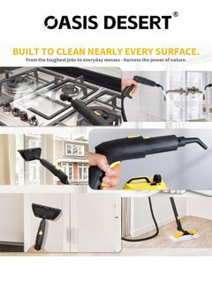 OASIS DESERT Steam Cleaner High Temperature Steam Engine Cleaner Capacity 2000W 5 Bar Steam Pressure for Cleaning Kitchen Bathrooms Kills 99.99% of Viruses and Bacteria  - Image 3
