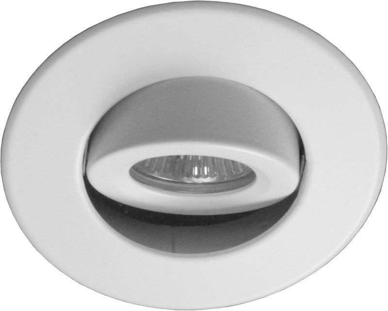 NICOR 10cm Low-volt White Gimbal Ring for Recessed Lighting - Image 5
