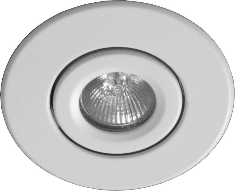 NICOR 10cm Low-volt White Gimbal Ring for Recessed Lighting - Image 2