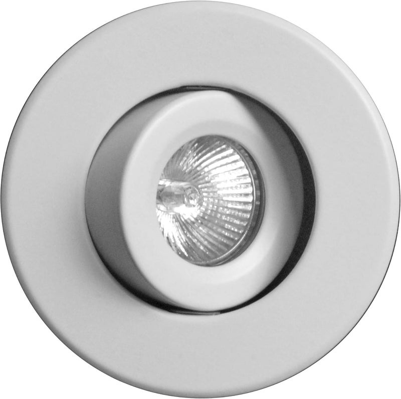 NICOR 10cm Low-volt White Gimbal Ring for Recessed Lighting - Image 4