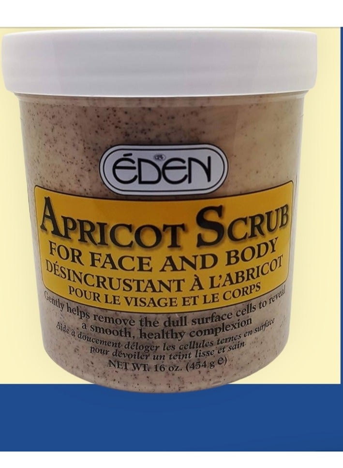 إيدين مقشر المشمش للوجه والجسم 454 جرام - Image 1