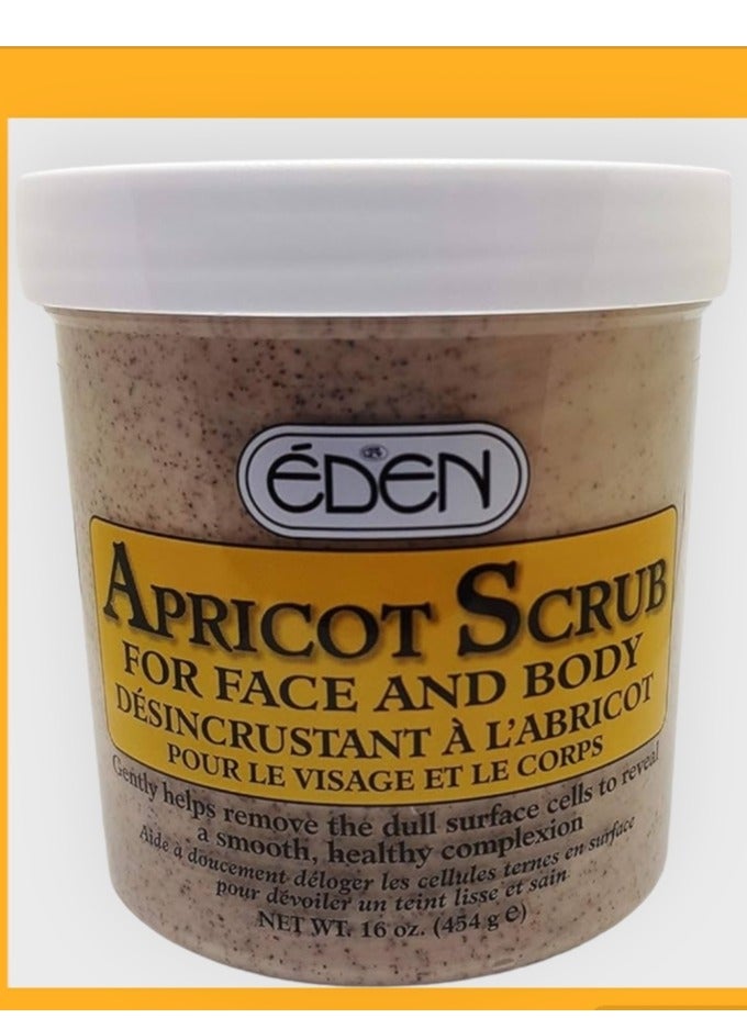 إيدين مقشر المشمش للوجه والجسم 454 جرام - Image 2