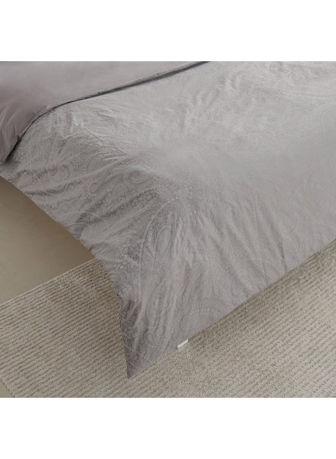 Home Box Opulent Luxe 3-Piece Khadi Print Cotton Jacquard Super King Duvet Cover Set - 220x240 cm - Image 5