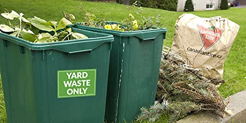 IGNIXIA Yard Waste Only Signs ( Pack OF 04) Yard Waste Sticker, Recycle Yard Only Stickers,10" x 7" Self Adhesive Vinyl Water Proof Yard Waste Decals for Trash Can, Garbage Can, Outdoor & Indoor (Green) - Image 4