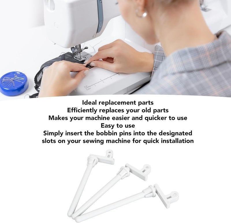 ANGGREK Auxiliary Spool Pin, Sewing Machine Spool Pin Abrasion Replacement 3pcs Professional for Sewing Machine Accessories - Image 4