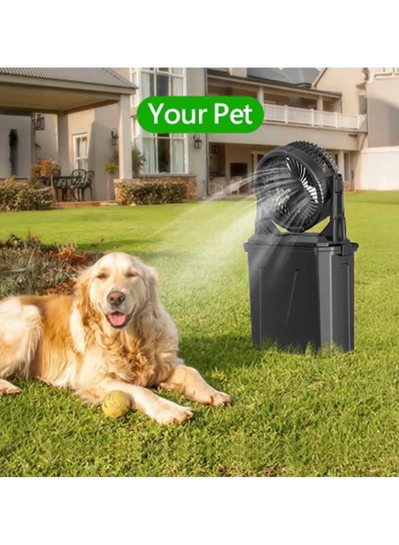 توبيز مروحة تبريد محمولة Toby’s A30 مع دلو 9 لتر، بطارية قابلة لإعادة الشحن 20000 مللي أمبير، محرك بدون فرش ثلاثي السرعات، وضباب تبريد مزدوج للاستخدام الداخلي والخارجي - Image 4