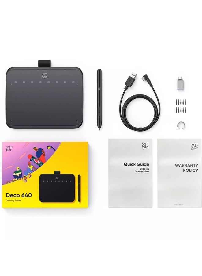 XP-PEN Deco 640 Graphics Drawing Tablet 6 x 4-inch OSU - Image 4