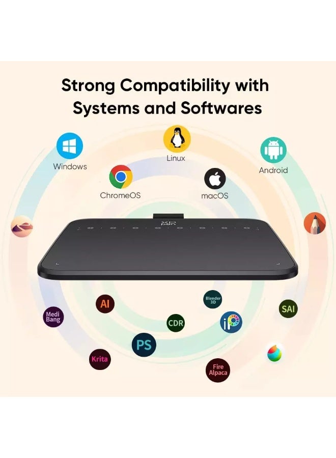 XP-PEN Deco 640 Graphics Drawing Tablet 6 x 4-inch OSU - Image 2