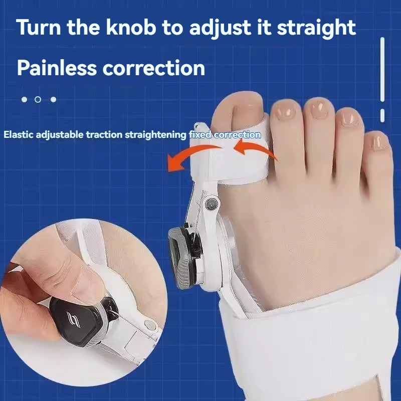 Bunion Corrector for Women & Men, Adjustable Knob Double Correction Separator for Big Toe Relief Bunion Splints Hammer Toe Straightener with Silicone Pad Comfortable Effective, 1PCS - Image 2