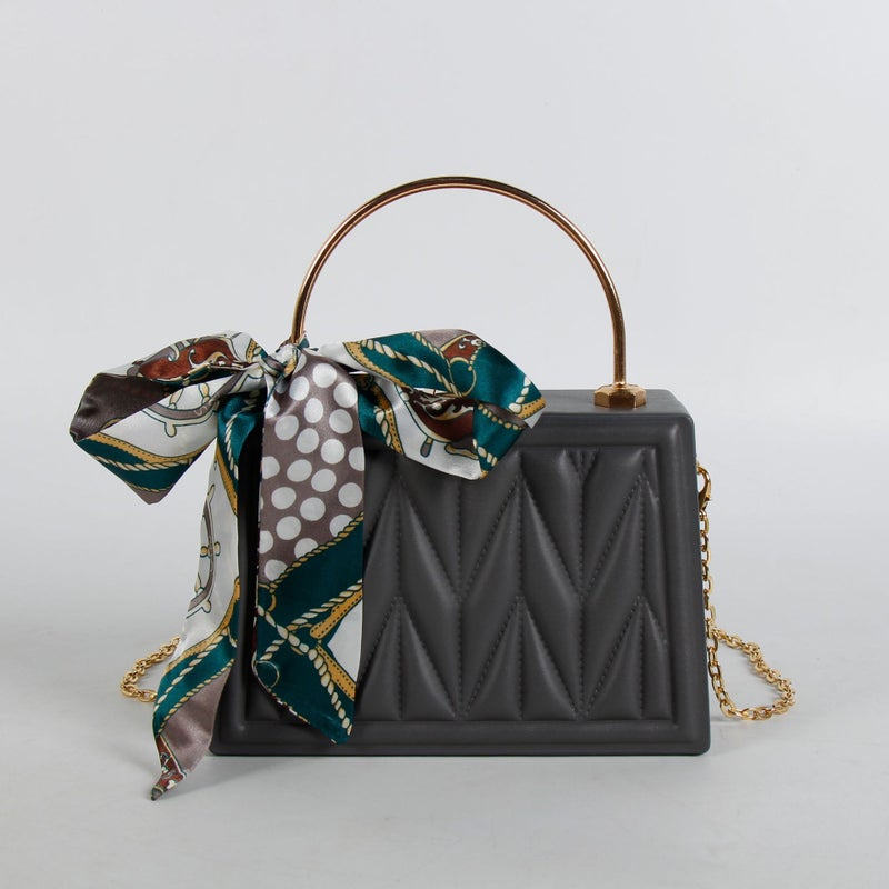 Korean Style All-Match Scarf Small Sachet High-End Sense Exquisite All-Match Handbag Embroidered Shoulder Crossbody Bag - Image 1