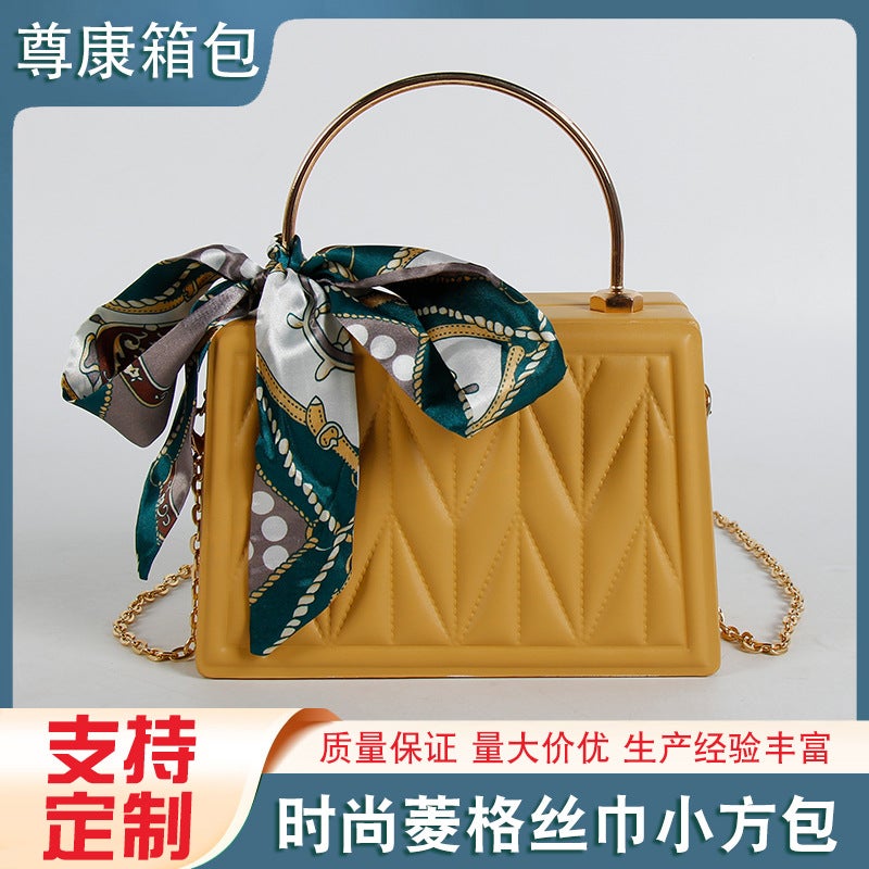 Korean Style All-Match Scarf Small Sachet High-End Sense Exquisite All-Match Handbag Embroidered Shoulder Crossbody Bag - Image 3