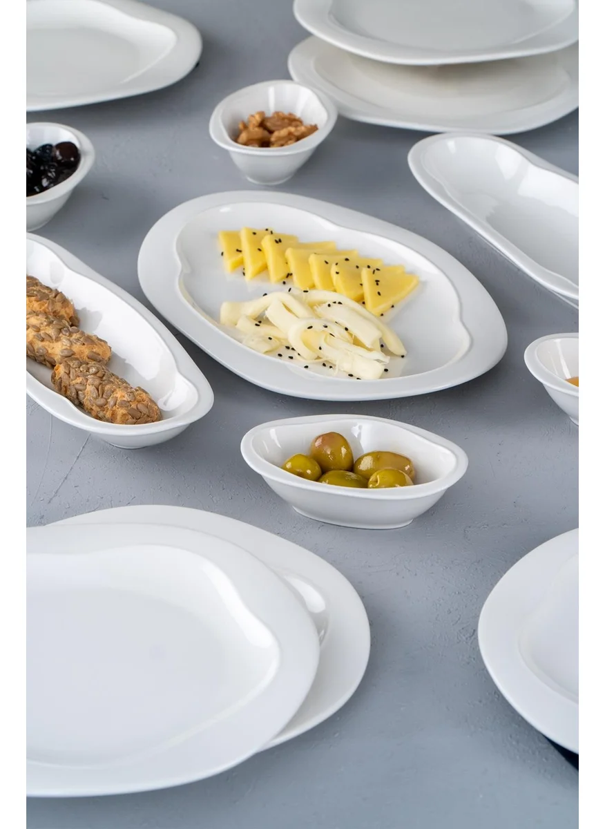 Acar Rowena 13 Piece Porcelain Breakfast Set for 6 People