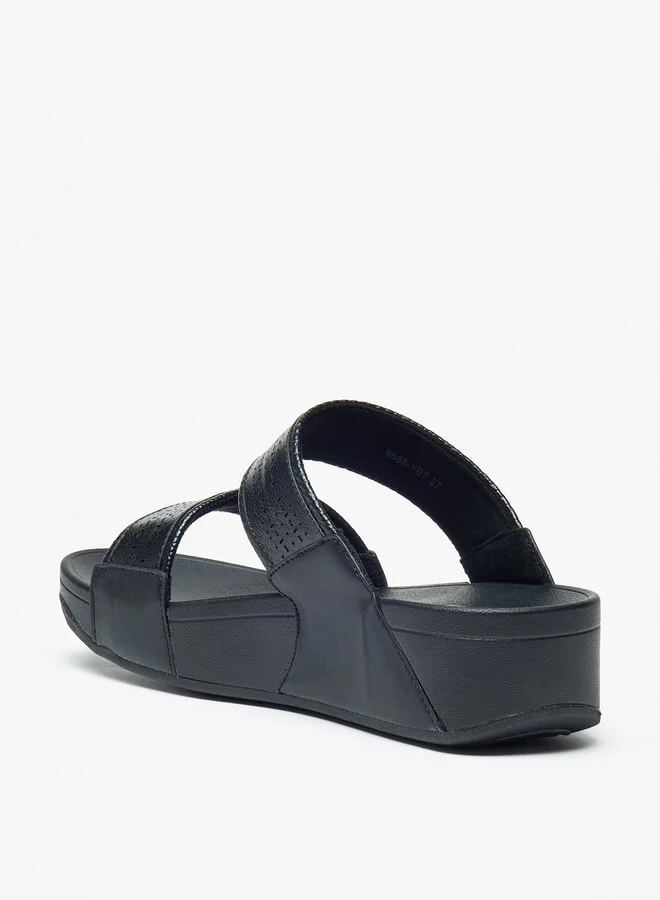 لو كونفورت Women's Cutwork Detail Slip-On Slide Sandals Ramadan Collection
