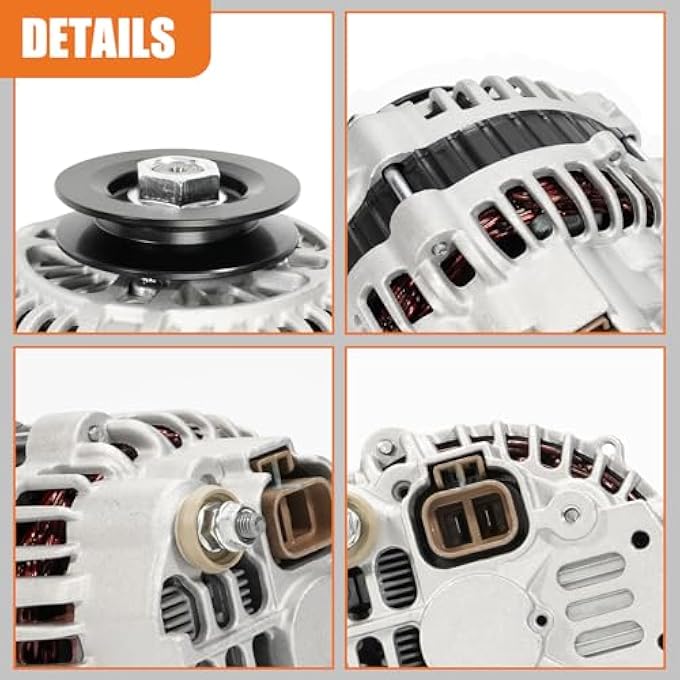 Dilomber Alternator (12V & 80A 1-Groove Pulley) Compatible with Caterpillar 236D, 242D, 246D, 257D, 259D, 262D, 277D, 279D, 287D, 289D #Replace 397-9953 23992N A5TA8277 1G398-64012 400-48201 - Image 2