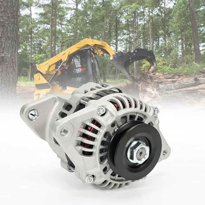 Dilomber Alternator (12V & 80A 1-Groove Pulley) Compatible with Caterpillar 236D, 242D, 246D, 257D, 259D, 262D, 277D, 279D, 287D, 289D #Replace 397-9953 23992N A5TA8277 1G398-64012 400-48201 - Image 1