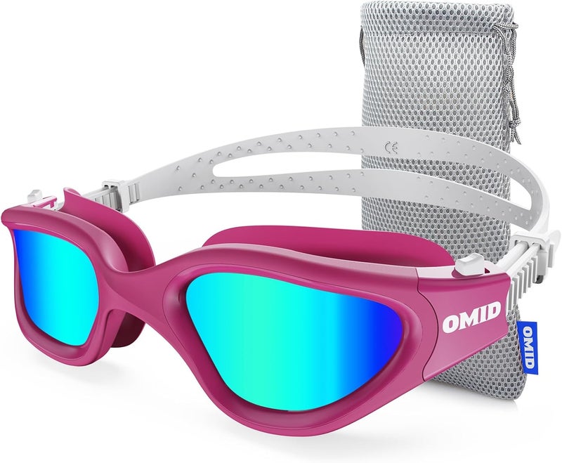 OMID Swim Goggles, P2 Polarized Swimming Goggles for Men Anti-fog Goggles Swimming for Adult Women - Image 1