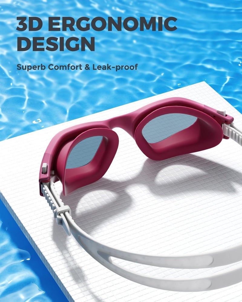 OMID Swim Goggles, P2 Polarized Swimming Goggles for Men Anti-fog Goggles Swimming for Adult Women - Image 3