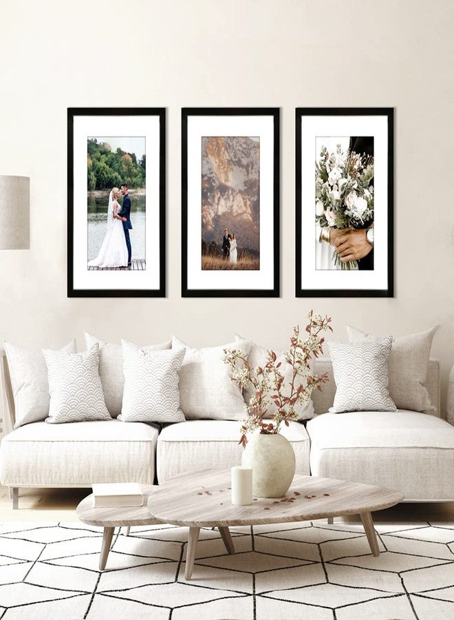 VNVNK 22x28 Frame Black, Perfect for 22x28 Inch Picture without Mat or 18x24 Inch Picture with Mat, Home Wall Decor Picture Frame-1 PCS - Image 3