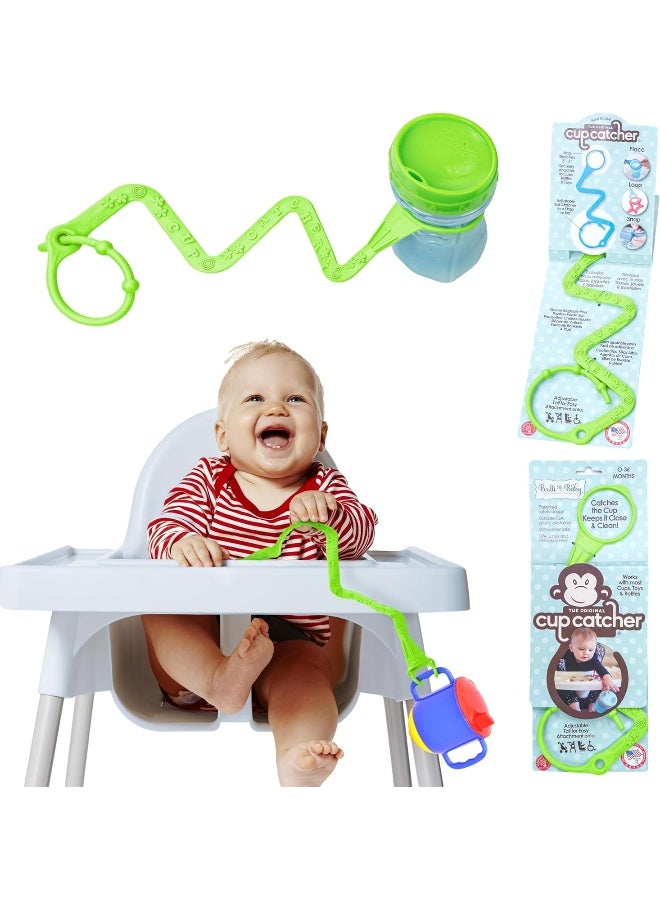 Brilli Baby Cup Catcher - Catches The Cup, Keeps It Close & Clean! (Green) - Image 1
