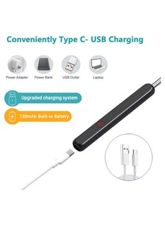 RATSAW Ear Cleaner Ear Wax Removal Tool WiFi Visible Wax Elimination Spoon with 4 Soft Ear Scoops Wireless Ear Endoscope 1296P HD with LED Light Black  - Image 5