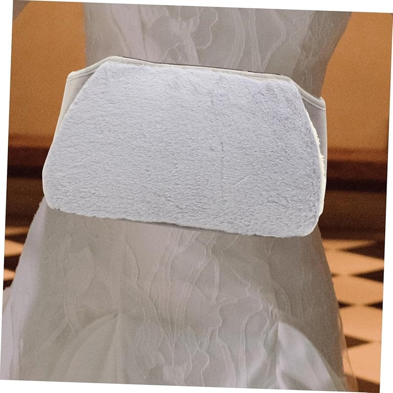 Valiclud وسادة تدفئة سميكة مخملية مع دعم للخصر لتخفيف آلام العضلات العلاج بالبرودة رمادي - Image 4