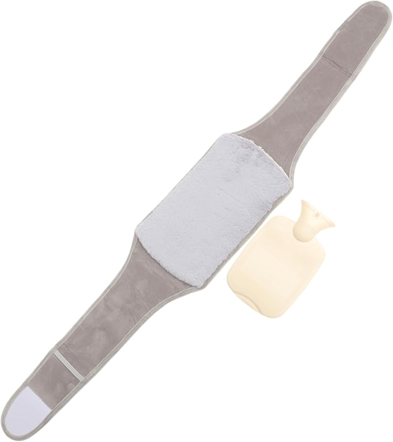 Valiclud وسادة تدفئة سميكة مخملية مع دعم للخصر لتخفيف آلام العضلات العلاج بالبرودة رمادي - Image 1