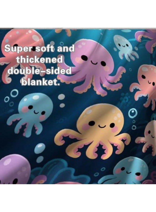 عام بطانية رقيقة من الفانيلا الكرتونية للأطفال والرضع (دافئة ومريحة، ومناسبة للنوم والألعاب) 70 سم * 100 سم - Image 5