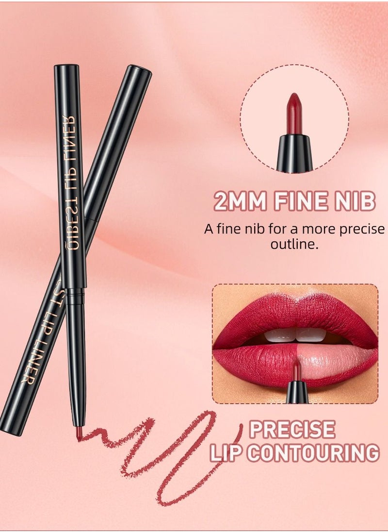 QiBest 3 in 1 Beauty Lip Kit All in one Trio Lip Set Includes Liquid Lipstick Lip Gloss Lip Liner Waterproof Long Lasting Lip Gloss Make up Gift Set for Women  - Image 4