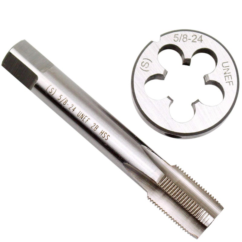 KMIAN TOOLS 5/8" - 24 UNEF Right Hand Tap and Die Set - Image 1