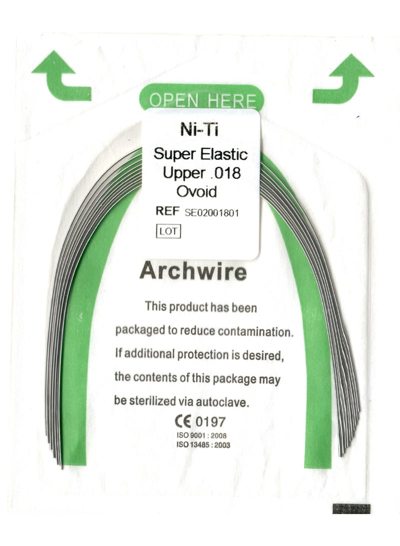 keemz NiTi Arch Wire Ovoid 0.018 UPPER