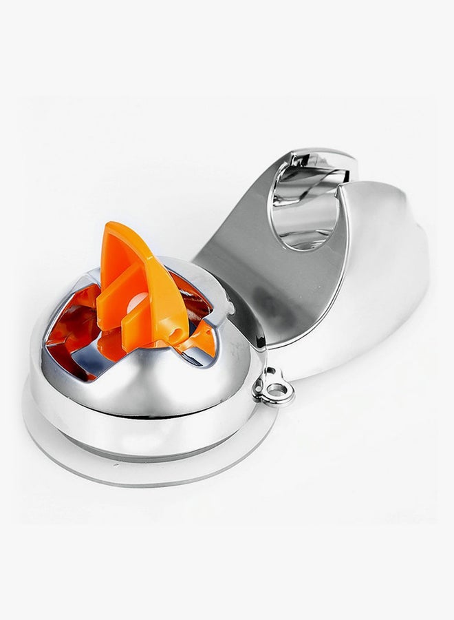 Loquat Adjustable Sucker Shower Head Stand Bracket Holder Silver/Yellow - Image 2