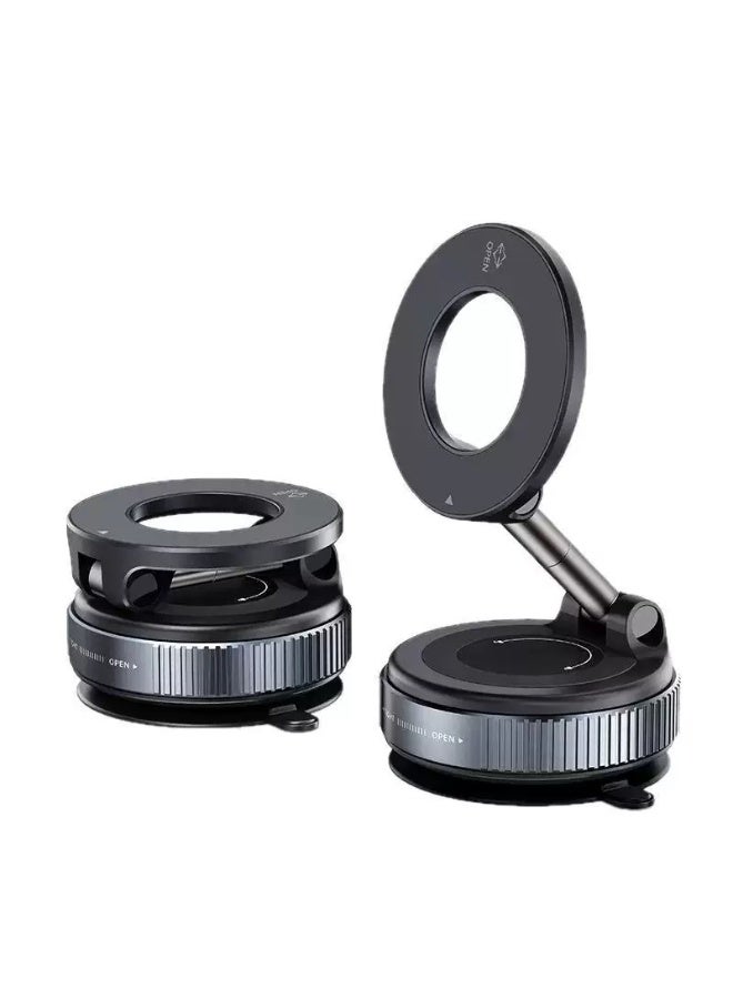 حامل هاتف مغناطيسي جديد، دوارة 360 درجة قابلة للطي، تثبيت بفراغ للسيارة، قوة مغناطيسية عالية آمن وثابت - Image 4