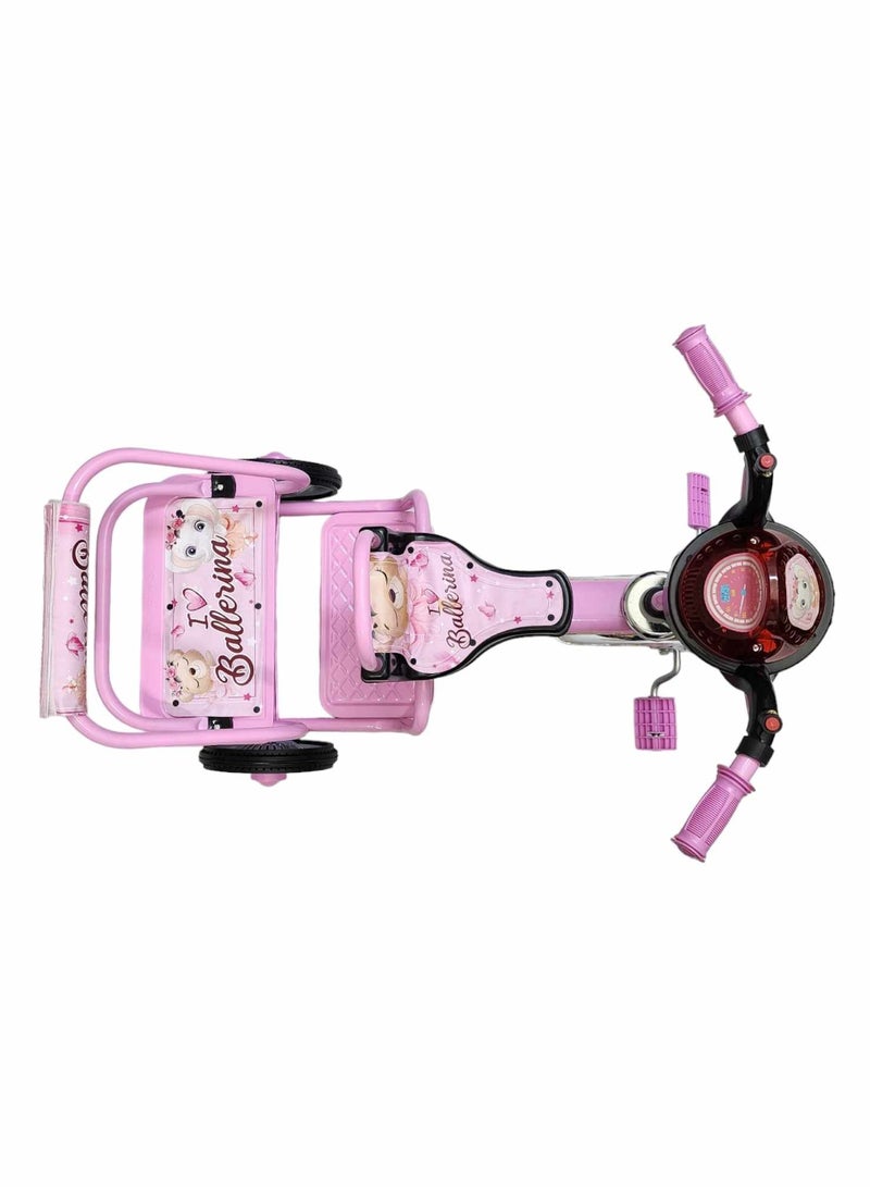 Tricycle Double Seated Iron Bike for Kids with Sounds and Light  - Image 3