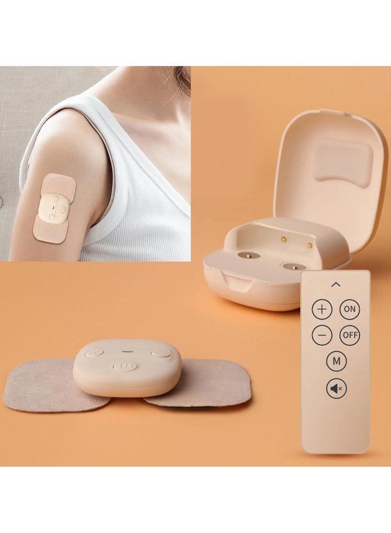 general Mini electric massager with remote control charging box massage patch for shoulder, back and waist muscle relaxation - Image 3
