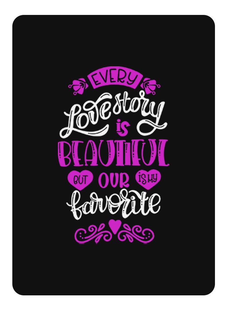 Theodor Protective Flip Case For Xiaomi Pad 6S Pro 12.4 With Trifold Stand Auto Wake Sleep Shockproof Cover EVery love story is beautiful copy - Image 1