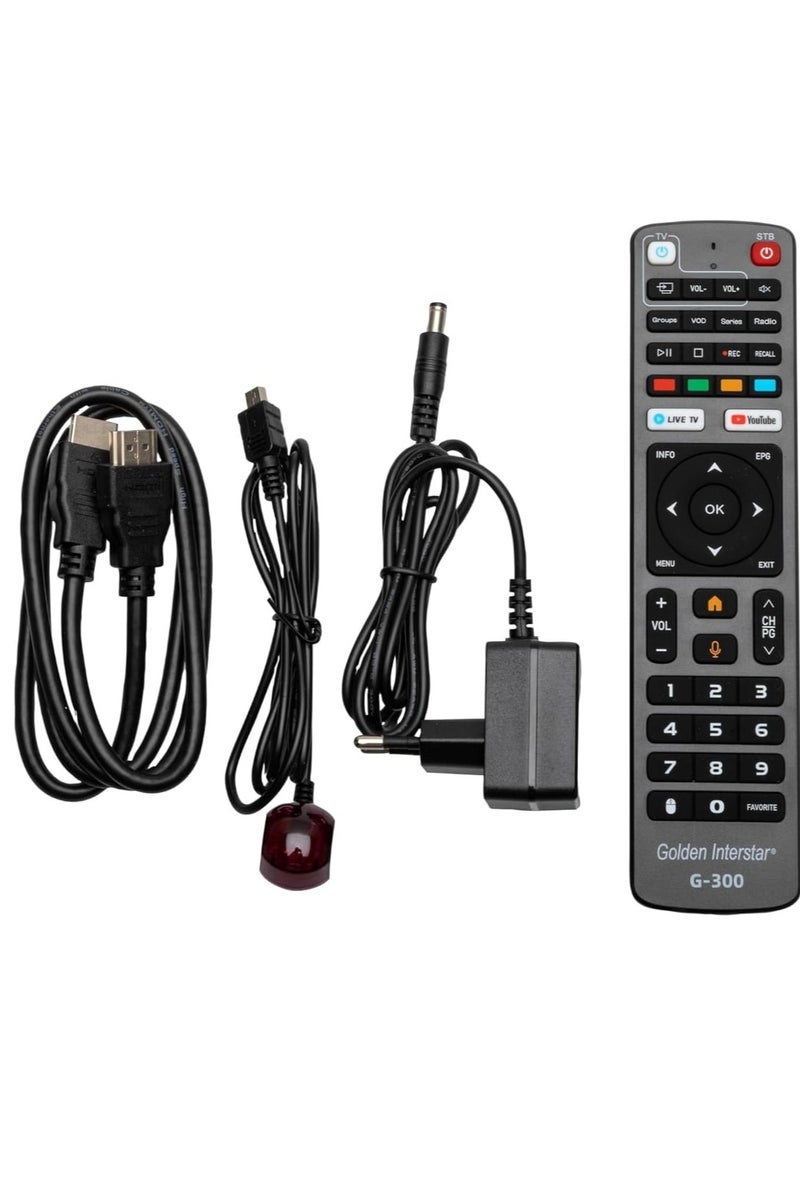 Golden Interstar G-300 4K UHD Android 11 TV Streaming Box, 5G Dual Band WiFi WiFi, Bluetooth Remote Control, Voice Control, USB 2.0 HDR10+, 2GB RAM & 32GB Flash, TV IP OTT Receiver, Bluetooth 5.1  - Image 2