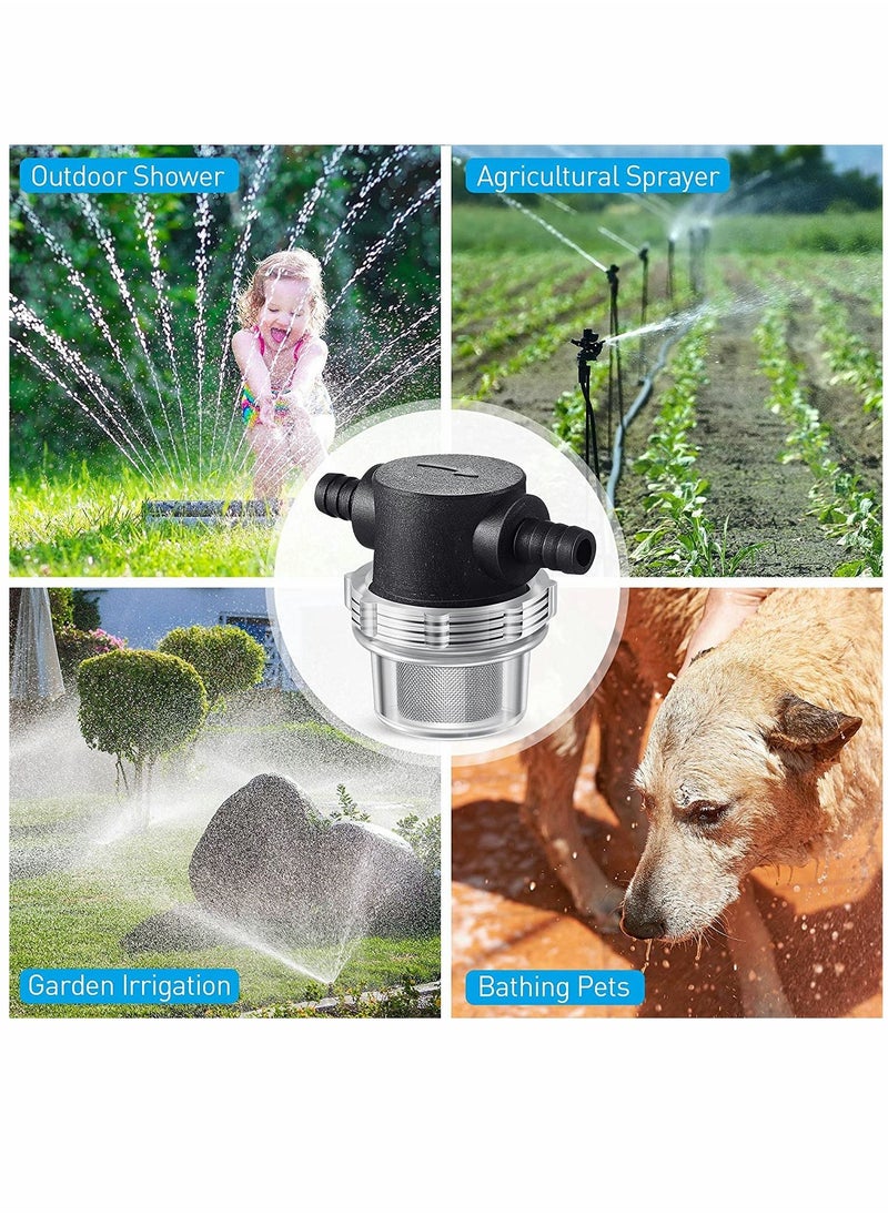 SYOSI 1/2 Inches Water Pump Strainer, Compatible with 3/8 Inches Hose Barb In-Line Strainer Twist-On Pipe Sprayer Filter, for Water Pump 12V DC 80 PSI RV Camper Marine Boat Lawn (1)  - Image 2