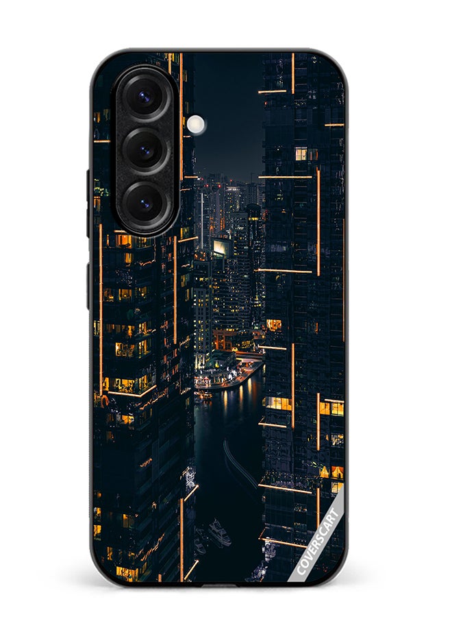 Protective Case Cover For Samsung Galaxy S25 Building View Design Multicolour