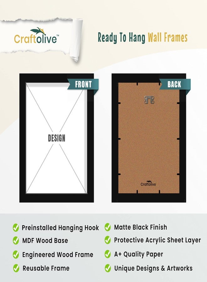 Craftolive ملصق كرافت أوليف لعشاق الشاي، مع إطار، لتزيين الجدران، أو الغرف، أو المنزل، أو كهدية. ملصق مؤطر، إطار حائط. - Image 4