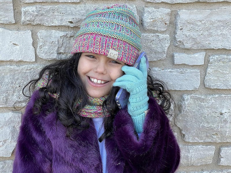 Funky Junque Kids Winter Scarf – Toddler Girl Neck Warmer, Baby Infinity Scarf, Warm Balaclava for Kids, Soft Girls Scarves - Image 2