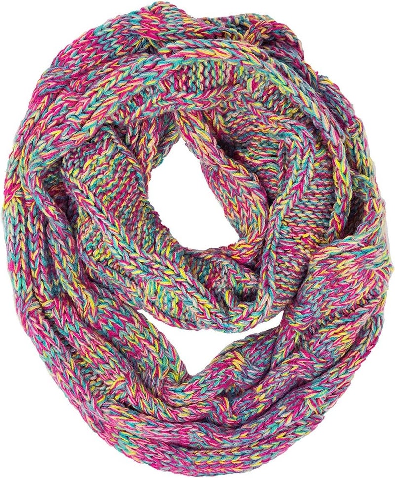 Funky Junque Kids Winter Scarf – Toddler Girl Neck Warmer, Baby Infinity Scarf, Warm Balaclava for Kids, Soft Girls Scarves - Image 1