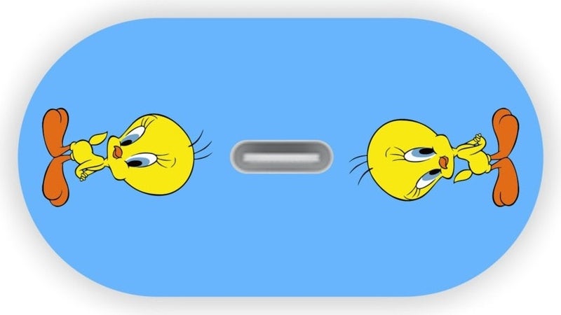Quart Aksesuar Quart Accessory Iphone 20W Charger Cover Tweety Charger Sticker - Image 3