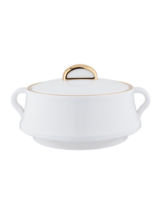 Alsaif Midas
 Hotpot With Two Handles  White 0.5,1,1.5Liter  - Image 4