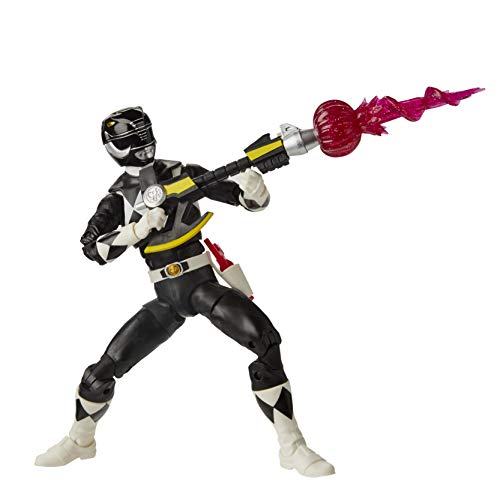 Power Rangers Lightning Collection Mighty Morphin Black Ranger 6-Inch Premium Collectible Action Figure Toy with Accessories - Image 1