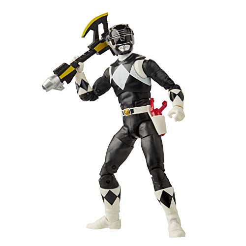Power Rangers Lightning Collection Mighty Morphin Black Ranger 6-Inch Premium Collectible Action Figure Toy with Accessories - Image 3