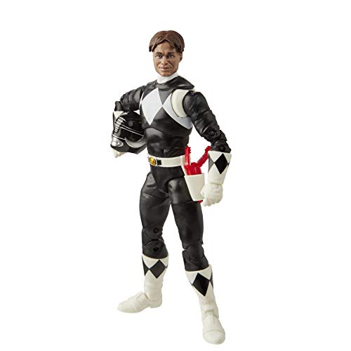 Power Rangers Lightning Collection Mighty Morphin Black Ranger 6-Inch Premium Collectible Action Figure Toy with Accessories - Image 2