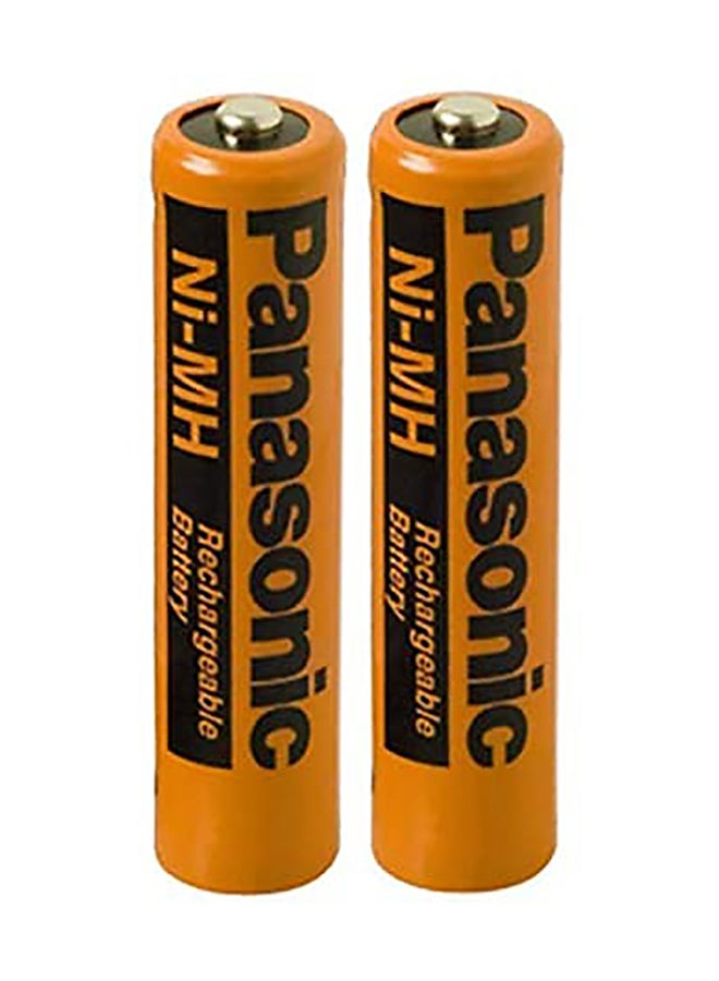 Panasonic Rechargeable AAA2 Ni-MH 650 mAh Batteries Orange/Black - Image 1