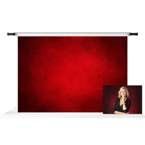 Kate 7x5ft Red Photography Backdrop Headshots Vintage Red Portrait Textures Photo Fabric Background Studio Props - Image 1